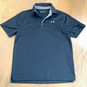 Under Armor black active heat gear polo